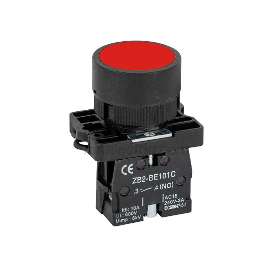 Botón NC Rojo 20mm
